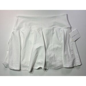 Beyond Yoga‎ Womens XL Spacedye Movement Skirt Cloud White Skort NEW USA Made